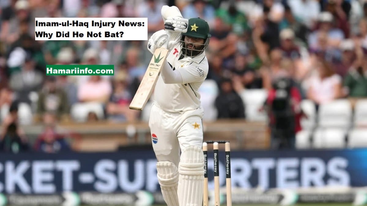 Imam-ul-Haq Injury News: Why Did He Not Bat?